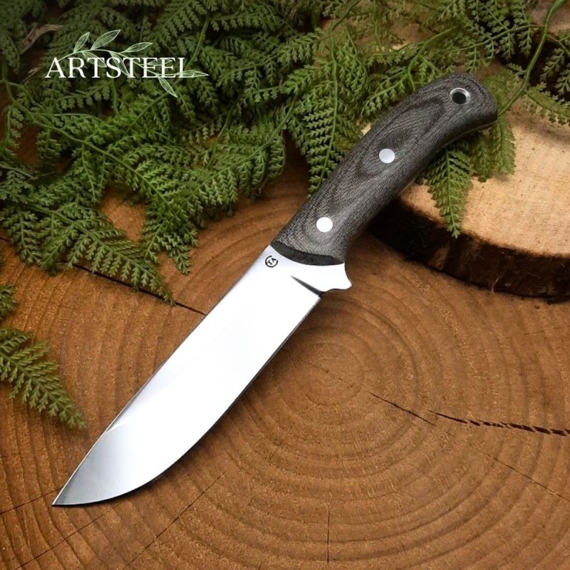 Нож Вихрь-3 из стали 95Х18, рукоять микарта в интернет-магазине art-steel.ru, фото