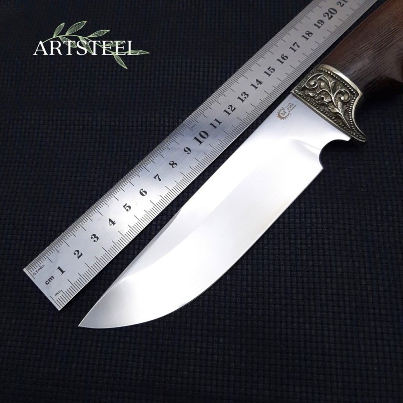 Нож Лорд из стали 95х18, рукоять венге, литьё мельхиор в интернет-магазине art-steel.ru, фото