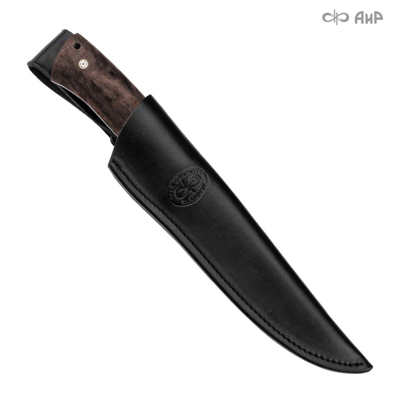 Универсальный нож Бекас ЦМ, сталь AUS-8, рукоять стабилизированная карельская береза в интернет-магазине art-steel.ru, фото