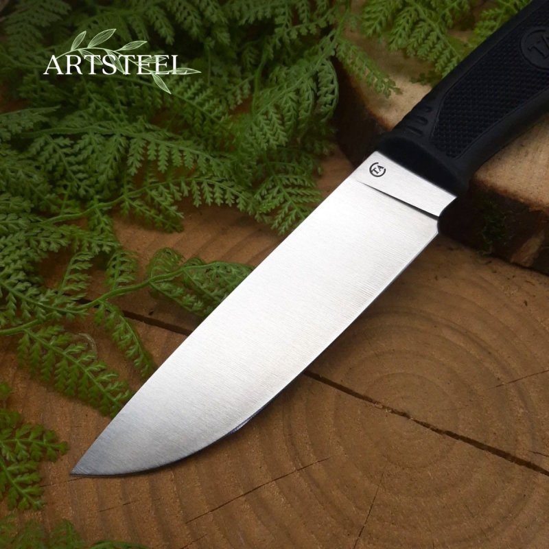 Нож Пласт-1Т из стали 95Х18, рукоять резина в интернет-магазине art-steel.ru, фото