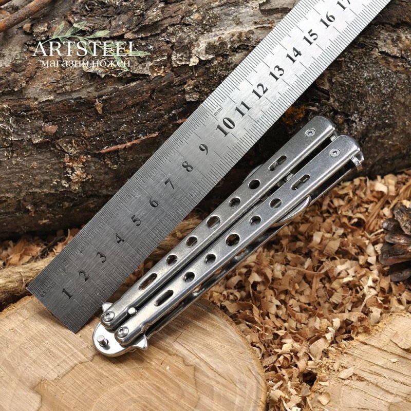 Нож бабочка тренировочный Discoverer в интернет-магазине art-steel.ru, фото