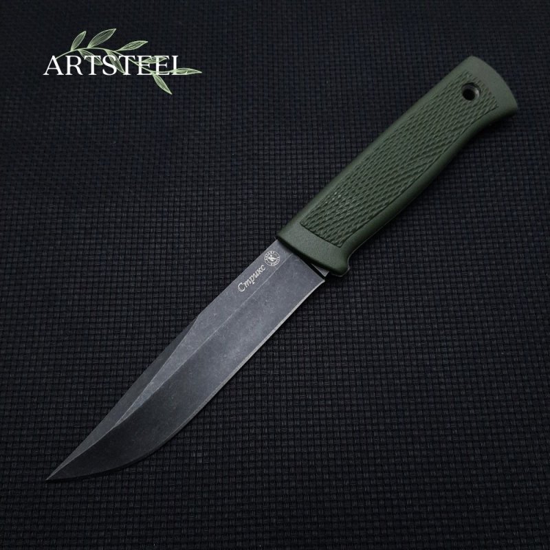 Туристический нож Стрикс, сталь AUS8, рукоять эластрон в интернет-магазине art-steel.ru, фото