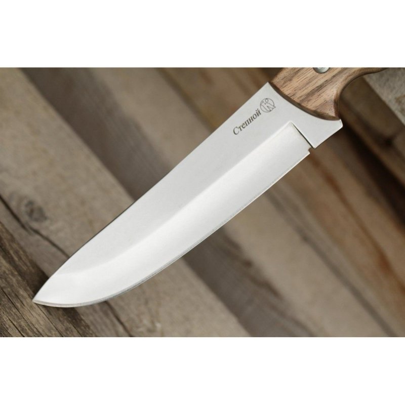 Туристический нож Степной, сталь AUS8, рукоять дерево в интернет-магазине art-steel.ru, фото