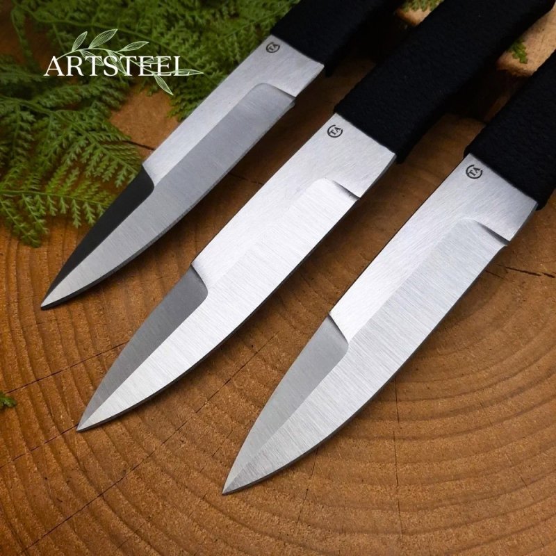 Нож Тайга из стали 65Х13, рукоять сталь, нейлон в интернет-магазине art-steel.ru, фото