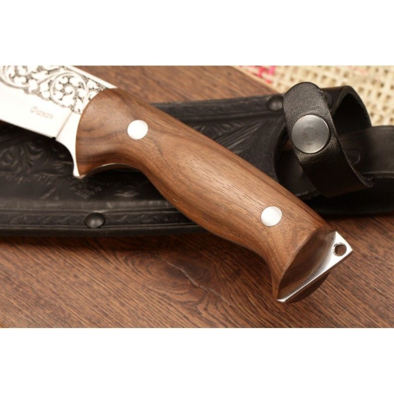 Туристический нож Фазан, сталь AUS8, рукоять дерево в интернет-магазине art-steel.ru, фото