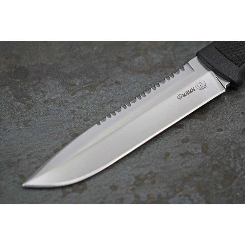 Нож Филин AUS-8 серрейтор эластрон в интернет-магазине art-steel.ru, фото