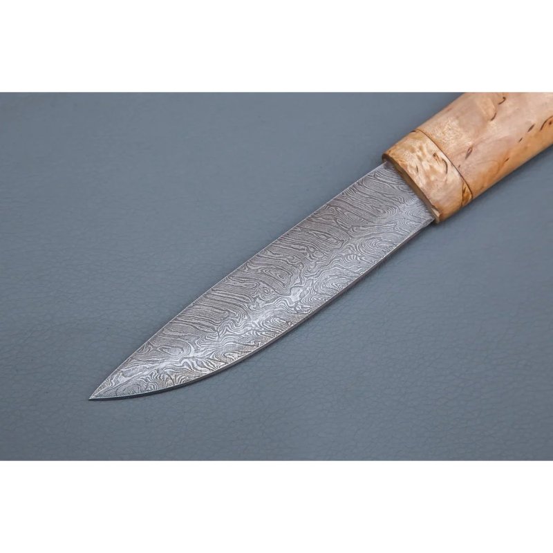 Нож Северный «Соболь» из стали дамасской стали, рукоять карельская береза в интернет-магазине art-steel.ru, фото