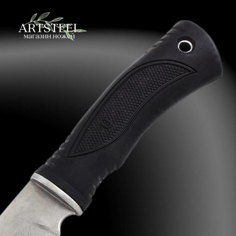 Нож Ворон 3, сталь AUS8, рукоять эластрон в интернет-магазине art-steel.ru, фото