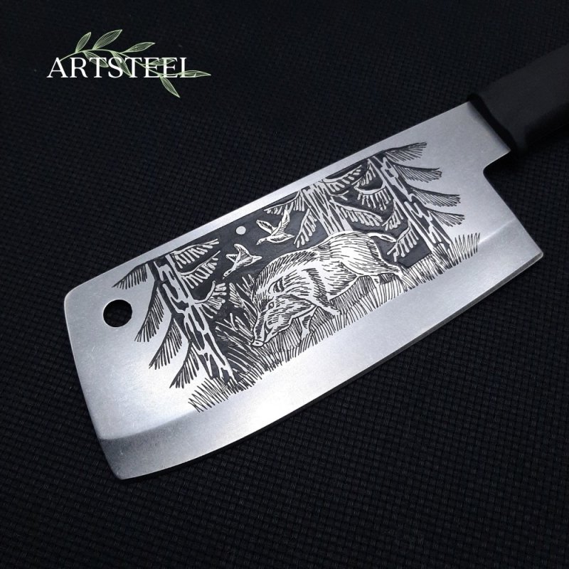 Топор Вепрь художественно-оформленный в интернет-магазине art-steel.ru, фото