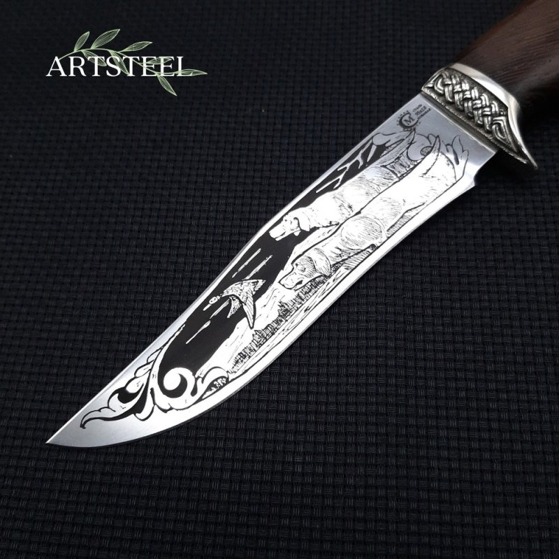 Нож Князь из стали 95Х18, рукоять венге, литье мельхиор в интернет-магазине art-steel.ru, фото