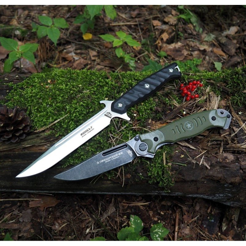 Складной нож Офицерский-2М, сталь AUS8, рукоять G10 в интернет-магазине art-steel.ru, фото