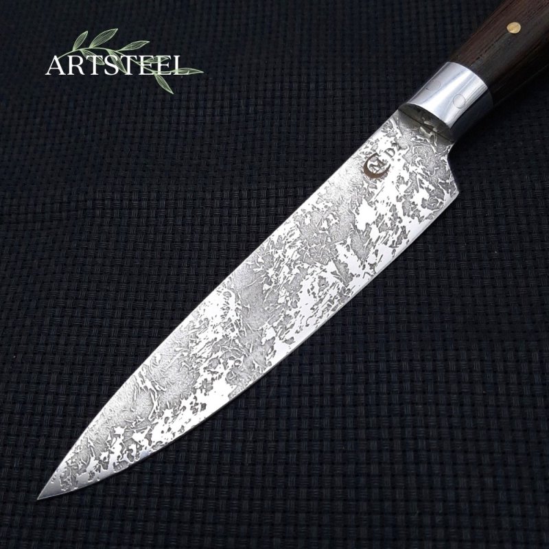 Кухонный нож Шеф-повар №8 из стали D2, рукоять венге в интернет-магазине art-steel.ru, фото