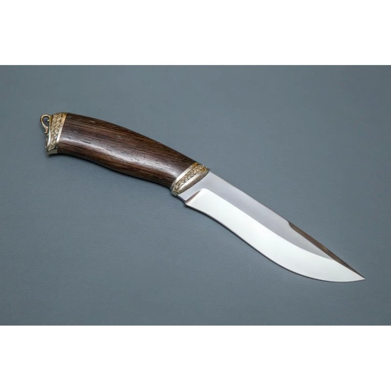 Нож Беркут из стали Х12МФ, рукоять венге, литье мельхиор в интернет-магазине art-steel.ru, фото