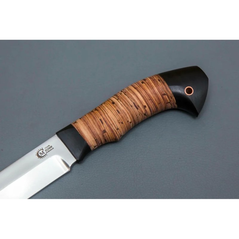 Нож Ястреб из стали Х12МФ, рукоять береста, граб в интернет-магазине art-steel.ru, фото