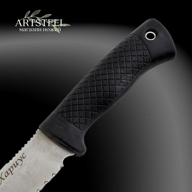 Нож Хариус, сталь AUS8, рукоять эластрон в интернет-магазине art-steel.ru, фото