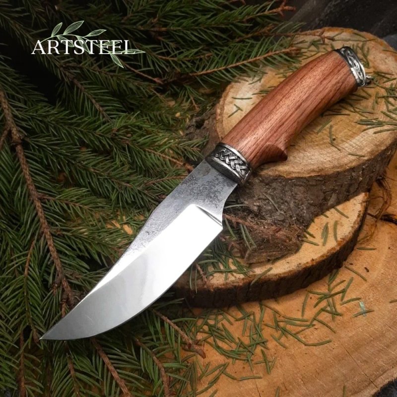 Нож Корсар из стали 95Х18, рукоять литье мельхиор, Бубинга в интернет-магазине art-steel.ru, фото