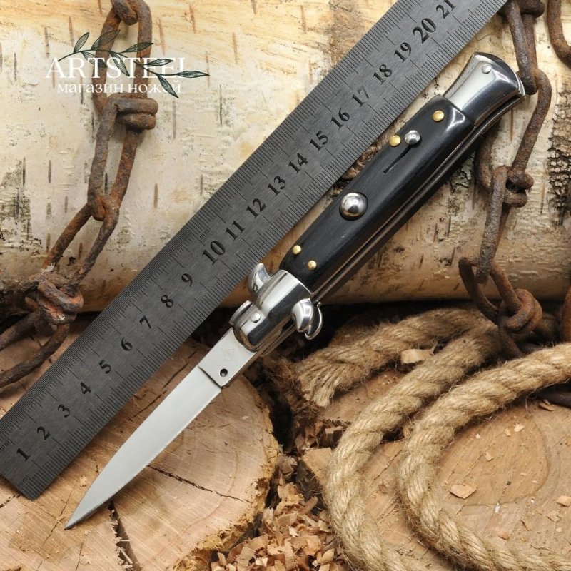 Автоматический складной нож Advisor, сталь 65Х13, рукоять пластик, сталь в интернет-магазине art-steel.ru, фото