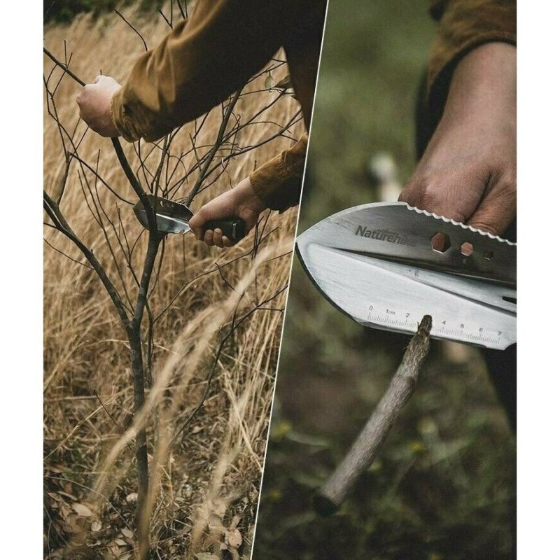 Лопата Naturehike NH20GJ001 многофункциональная ручная серебряный в интернет-магазине art-steel.ru, фото