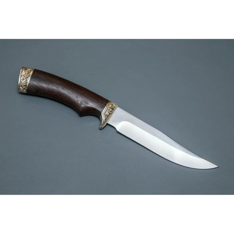 Нож Мангуст из стали Х12МФ, рукоять венге, литьё мельхиор в интернет-магазине art-steel.ru, фото