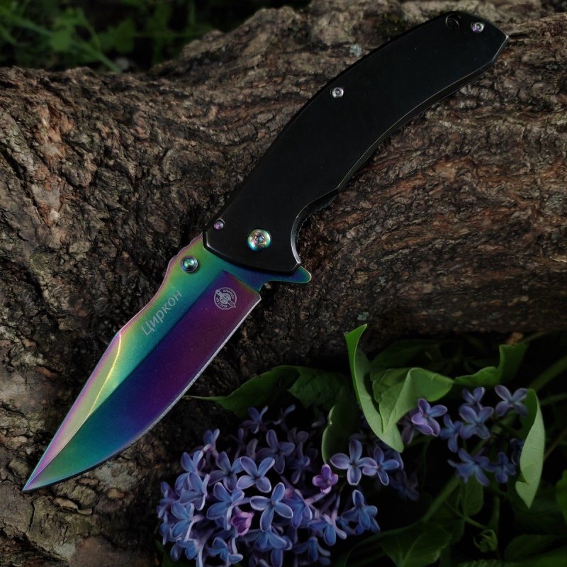 Складной нож Циркон, сталь 420, рукоять сталь в интернет-магазине art-steel.ru, фото