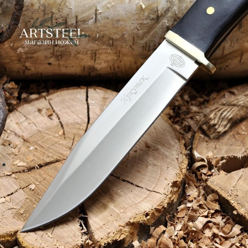 Туристический нож Иркутск, сталь 40Х13, рукоять дерево в интернет-магазине art-steel.ru, фото