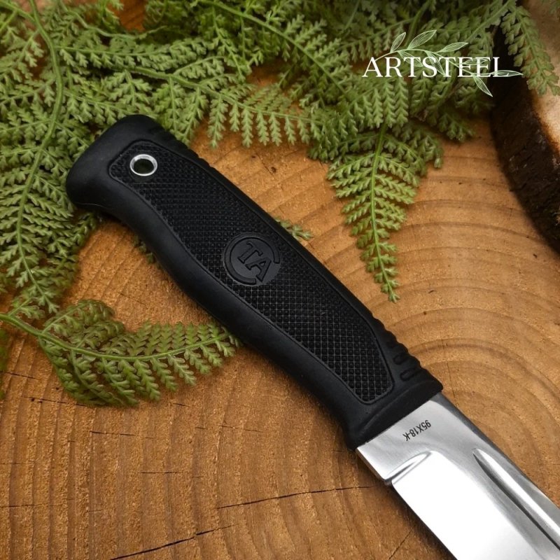 Нож С-1 из стали 95Х18, рукоять резина в интернет-магазине art-steel.ru, фото
