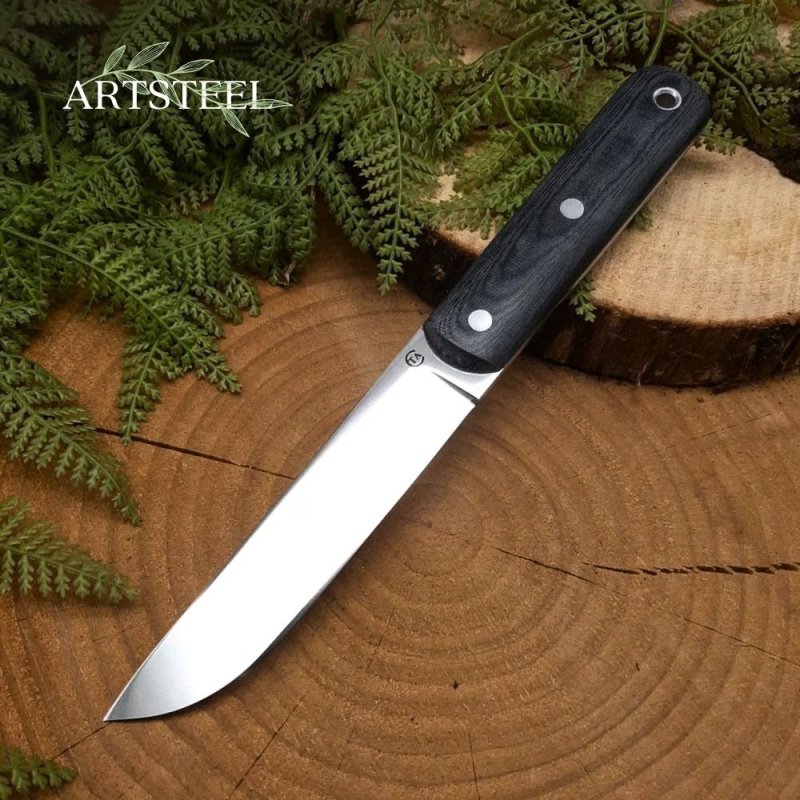 Нож Дипломат из стали 95Х18, рукоять микарта в интернет-магазине art-steel.ru, фото