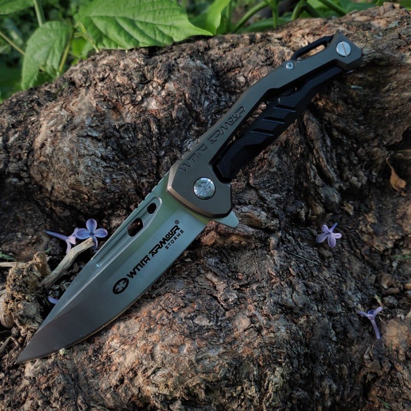 Складной нож Тор, сталь D2, рукоять G10, алюминий в интернет-магазине art-steel.ru, фото