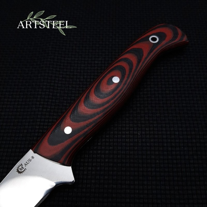 Кухонный нож Рыбный 3 из стали AUS8, рукоять G10 в интернет-магазине art-steel.ru, фото