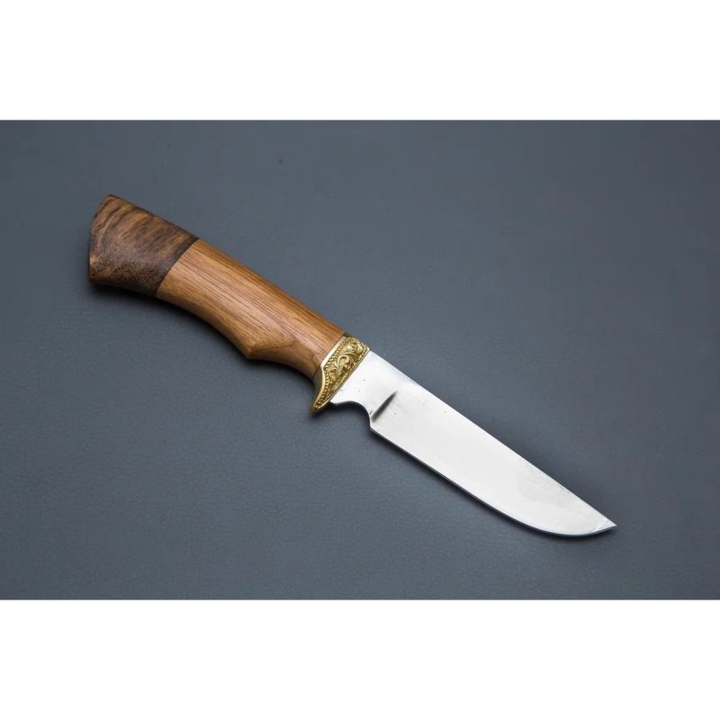 Нож Пластун из стали 65х13, рукоять амазаку, латуннное литьё в интернет-магазине art-steel.ru, фото