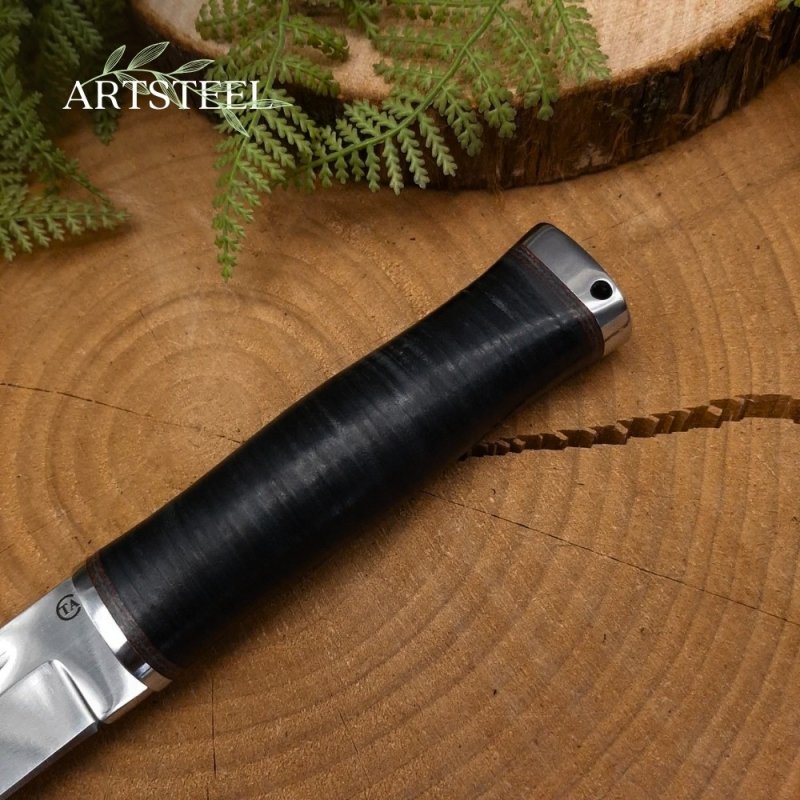 Нож Комбат-2 из стали 95Х18, рукоять кожа в интернет-магазине art-steel.ru, фото