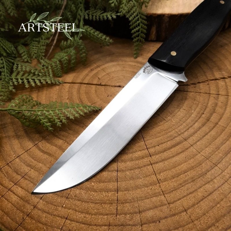 Нож Цезарь из стали N690, рукоять граб в интернет-магазине art-steel.ru, фото