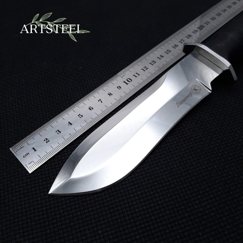 Охотничий нож Легионер, сталь AUS8, рукоять кожа в интернет-магазине art-steel.ru, фото