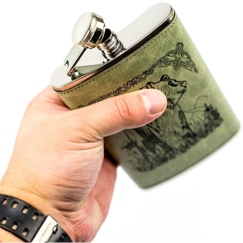 Фляга подарочная 270 мл из нержавейки в интернет-магазине art-steel.ru, фото