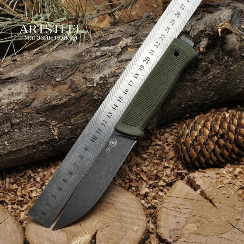 Туристический нож Руз, сталь AUS8, рукоять эластрон в интернет-магазине art-steel.ru, фото