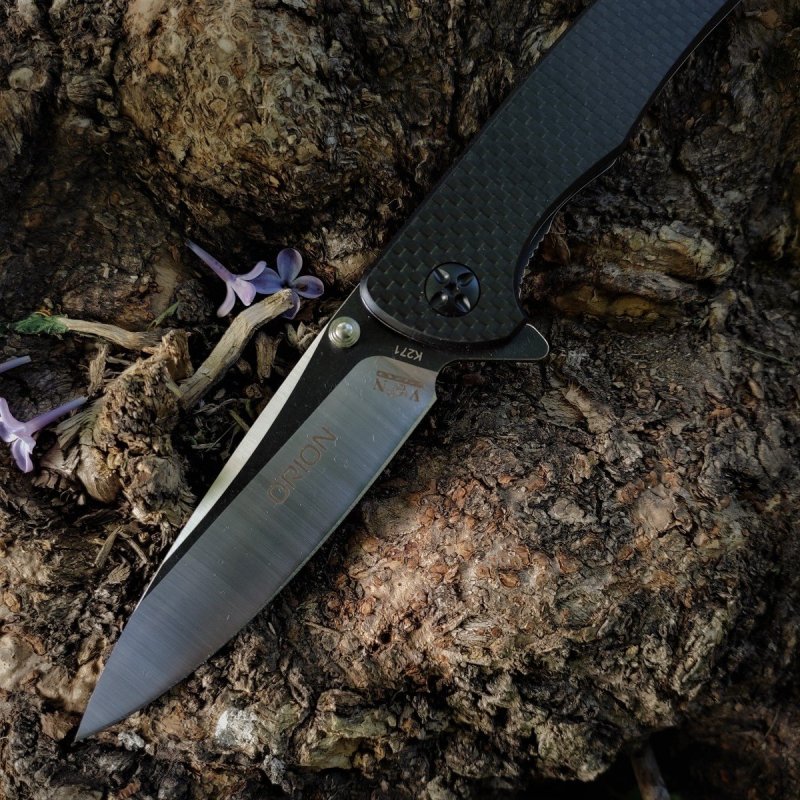 Складной нож ORION, сталь AUS8, рукоять G10, карбон в интернет-магазине art-steel.ru, фото