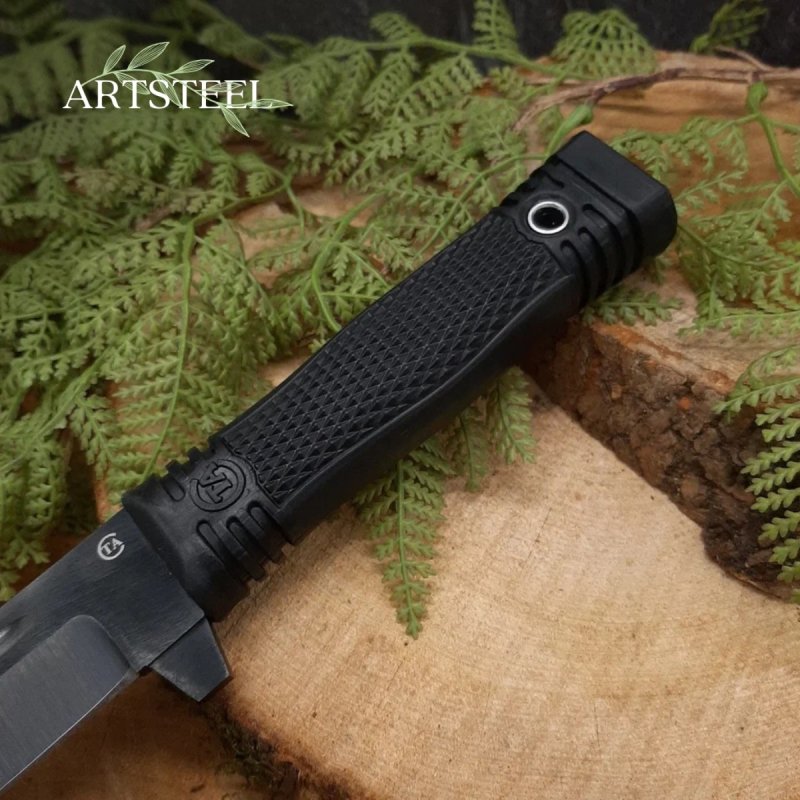 Нож Атаман1 из стали 65Г, рукоять резина в интернет-магазине art-steel.ru, фото