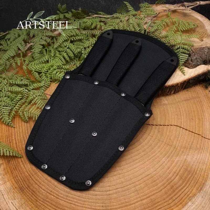 Нож Юст-1 из стали 30ХГСА, рукоять сталь, нейлон в интернет-магазине art-steel.ru, фото