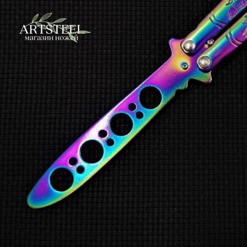 Нож бабочка тренировочный Дракон в интернет-магазине art-steel.ru, фото