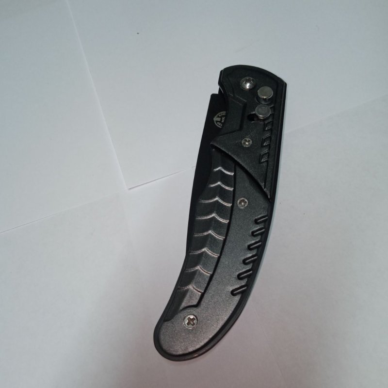 Автоматический складной нож МиГ (кнопочный), сталь 420, рукоять алюминий в интернет-магазине art-steel.ru, фото