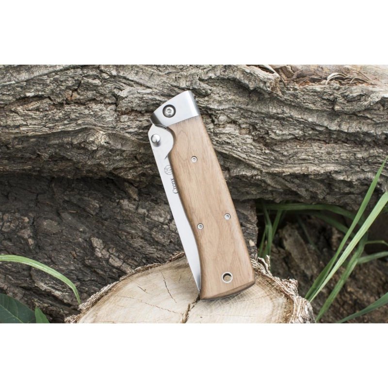 Складной нож Стерх, сталь AUS8, рукоять дерево, сталь в интернет-магазине art-steel.ru, фото