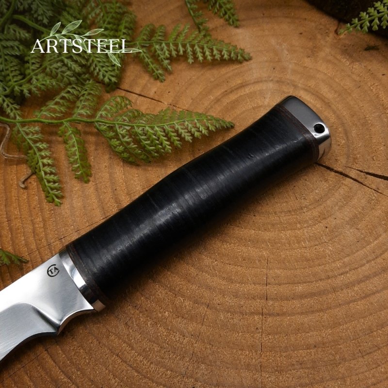 Нож Русак-1 из стали 95Х18, рукоять кожа в интернет-магазине art-steel.ru, фото