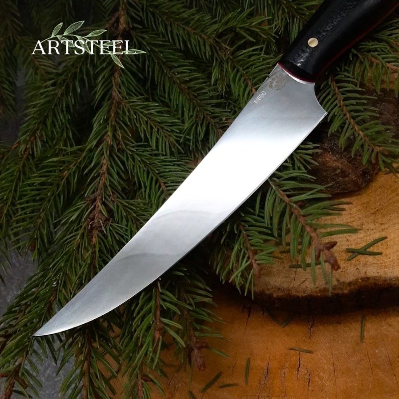 Нож Филейный малый из стали N690, рукоять G10 в интернет-магазине art-steel.ru, фото