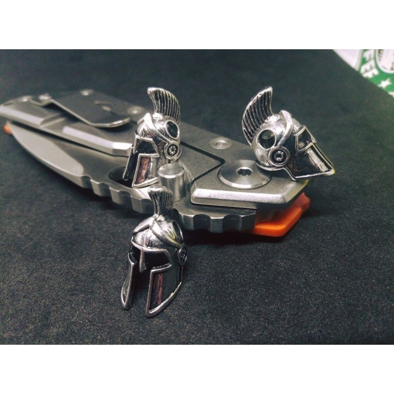 Бусина для темляка "Шлем спартанца" (набор 3 шт.) в интернет-магазине art-steel.ru, фото