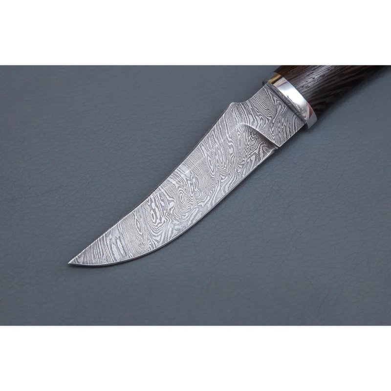 Нож Грибник из дамасской стали, рукоять венге, литье дюраль в интернет-магазине art-steel.ru, фото