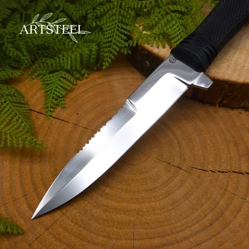 Нож Мирный1 из стали 95Х18, рукоять резина в интернет-магазине art-steel.ru, фото