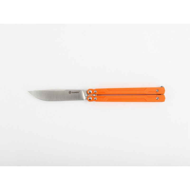 Нож-бабочка Ganzo G766-OR, сталь 440С, рукоять G10 в интернет-магазине art-steel.ru, фото