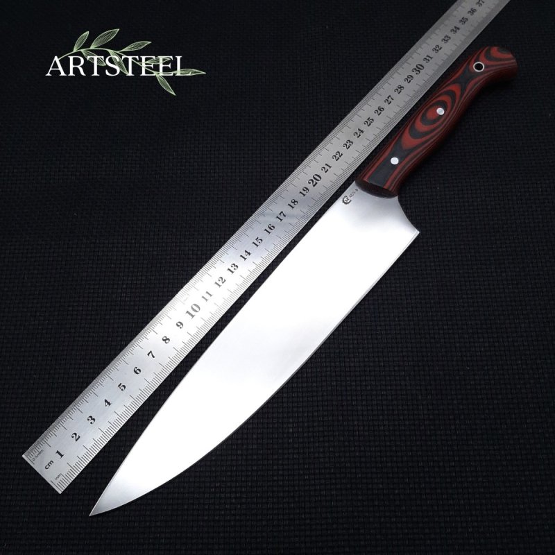 Кухонный нож Универсал 3 из стали AUS8, рукоять G10 в интернет-магазине art-steel.ru, фото