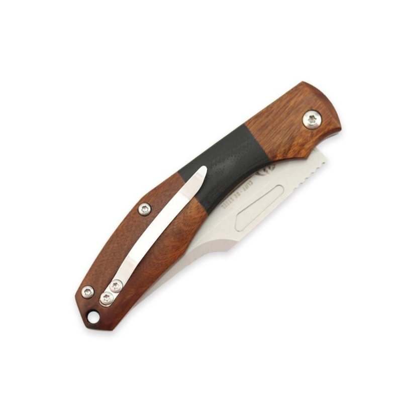 Складной нож Cliff, сталь D2, рукоять дерево, G10 в интернет-магазине art-steel.ru, фото