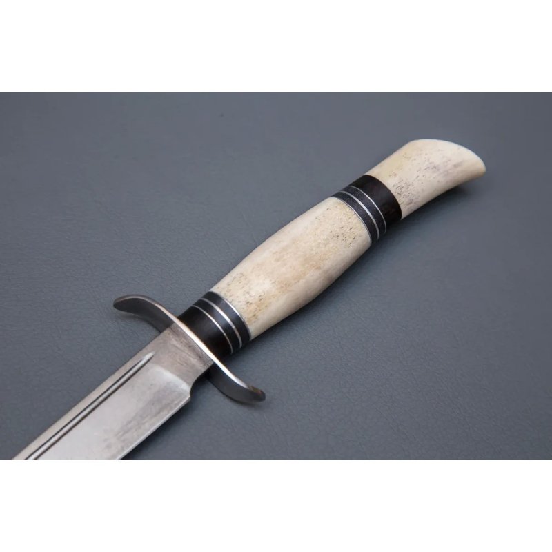 Нож НКВД из стали Х12МФ, рукоять венге, литье мельхиор, кость в интернет-магазине art-steel.ru, фото